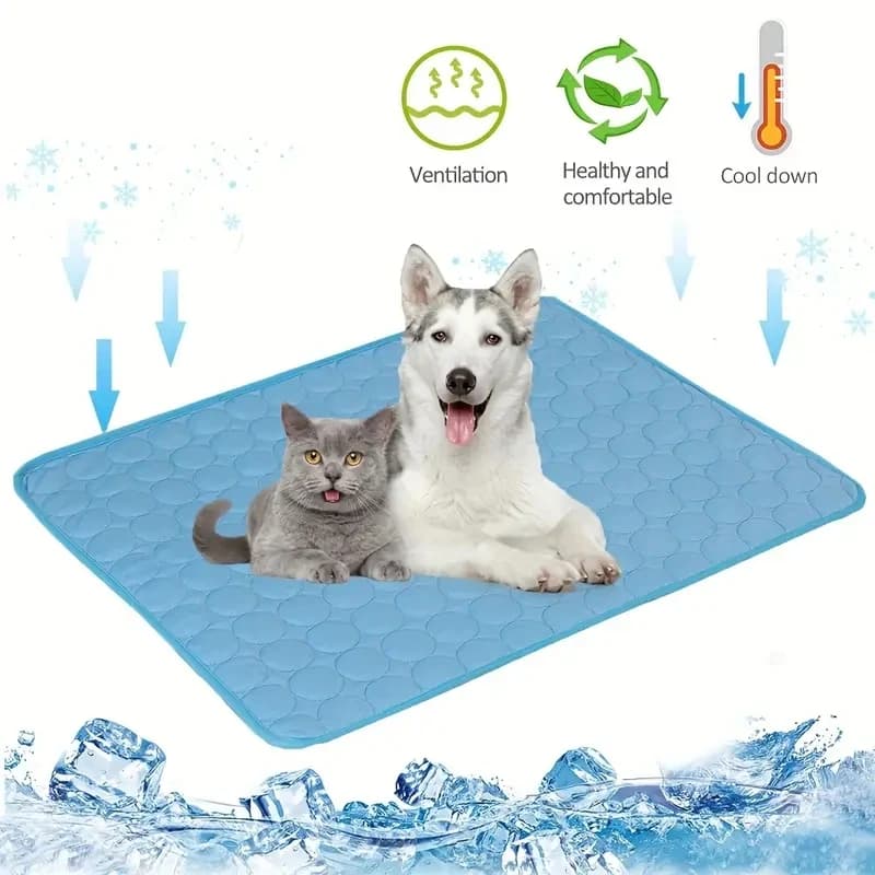 Tapis rafraîchissant pour chien, lit froid d’été pour animaux de compagnie, très grand, pour petits et grands chiens, accessoires pour animaux, couverture durable pour chat, coussin de glace pour chat, couverture pour canapé.