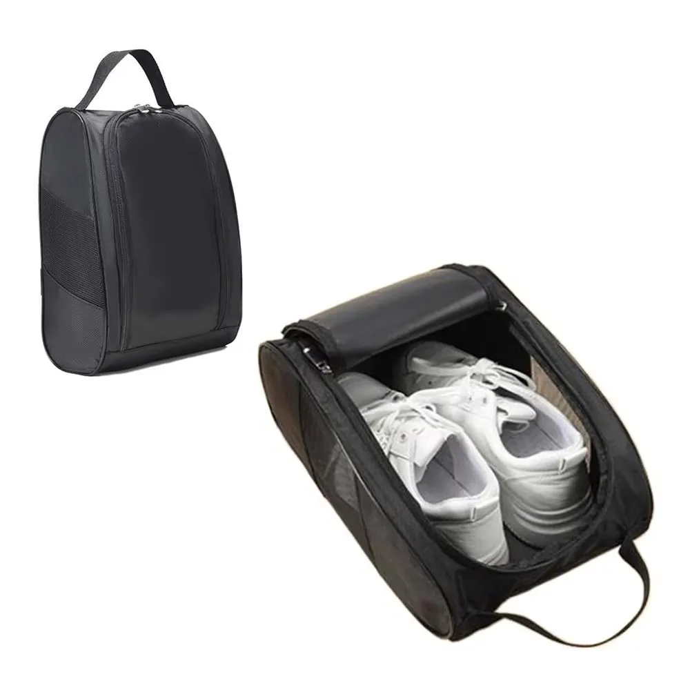 Sac à chaussures de golf portable en tissu Oxford, sacs de transport de chaussures respirants et légers, sac à main de golf anti-poussière, sac à chaussures de football et de tennis